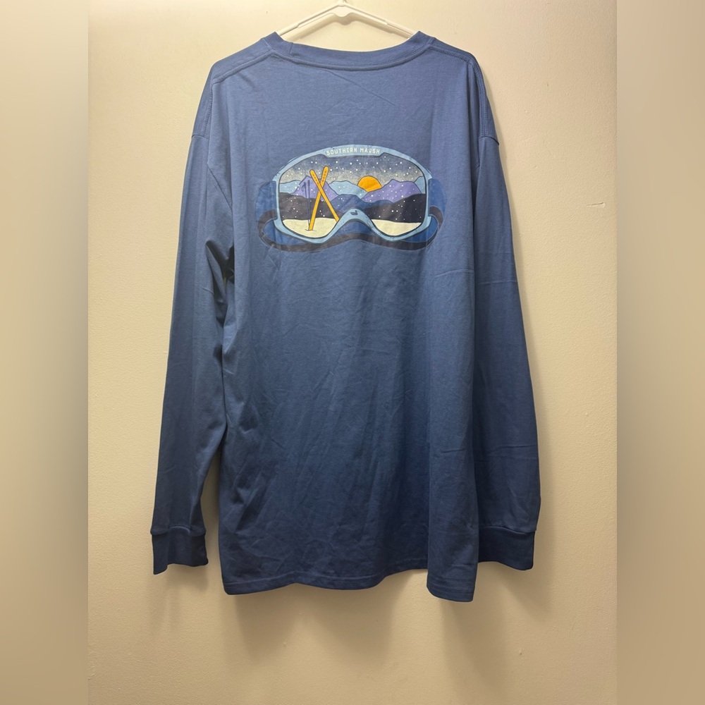 Southern Marsh Blue Long-Sleeve Tee size XL